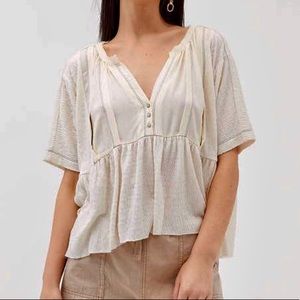 Urban Outfitters Jasmine Oversized Babydoll Blouse
